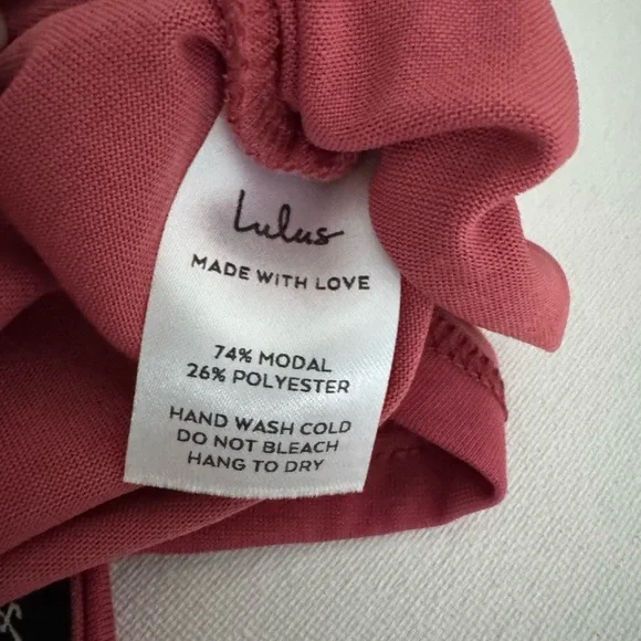 Lulu's NWT Tie to Me Berry Red Faux Wrap Tank Top Size S - Picture 6 of 7